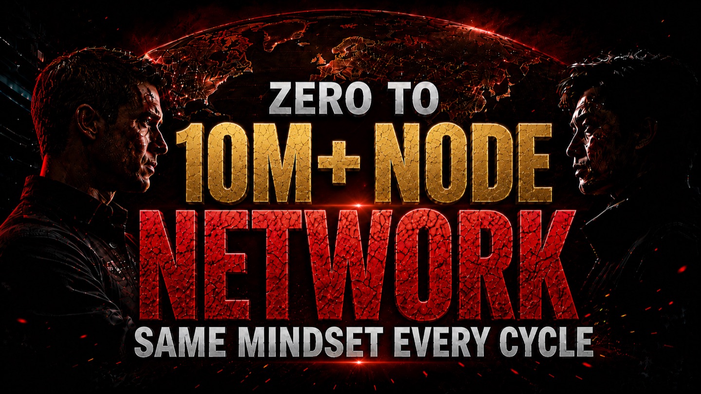 Zero to 10M+ node network. Markus Levin, published on X